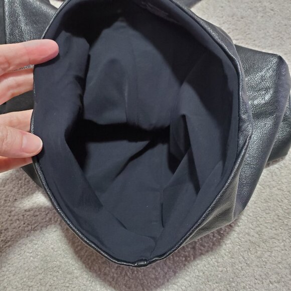 COMMANDO Faux Leather 28" Leggings Textured Slim Stretch Black Women's Medium - Picture 5 of 12